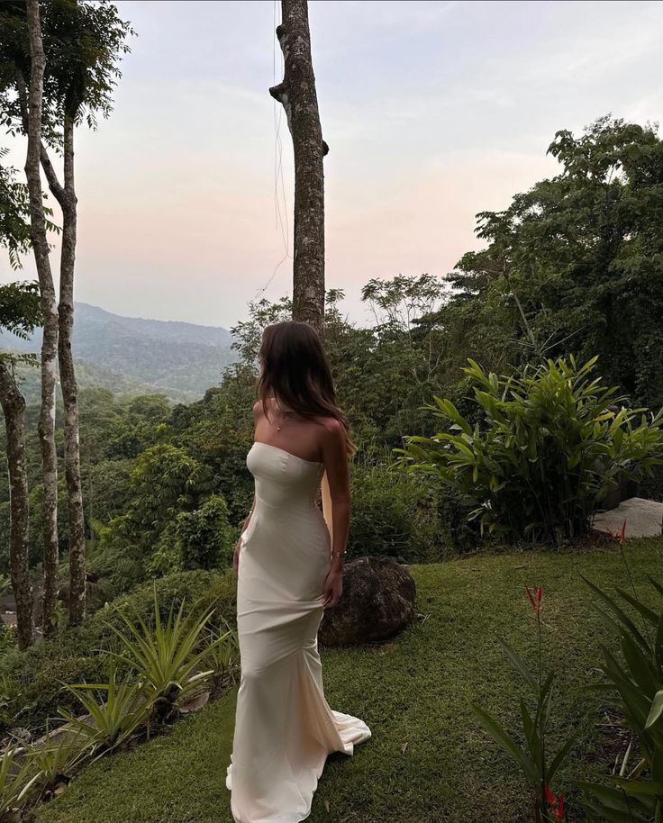 Buyishang Classy Mermaid Strapless Long Party Dress Prom Dresses